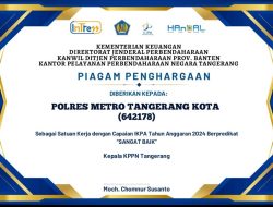 Polres Metro Tangerang Kota Raih Dua Penghargaan, IKPA Sangat Baik dan LPJ 2024 Terbaik Ketiga