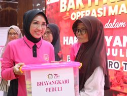Wakil Ketua Bhayangkari Daerah Metro Jaya Serahkan Bantuan Paket Sembako kepada 150 Pasien Operasi Katarak di Kota Tangerang