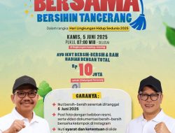Peringati Hari Lingkungan Hidup Sedunia, Wali Kota Tangerang Ajak Kerja Bakti