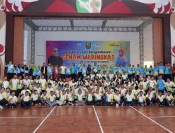 Latihan Senam Waringkas, Bupati Asjap Berbaur dengan Guru Olahraga Sekabupaten Sukabumi