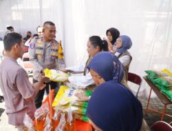 Ribuan Warga Antusias Serbu Gerakan Pangan Murah Polda Jateng Jelang Lebaran