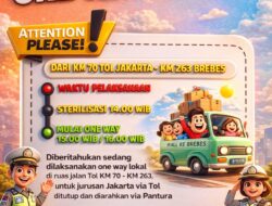 Polisi Terapkan One Way Nasional, Tol Cikatama hingga Brebes Satu Arah