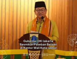 Pramono Anung Resmikan Paseban Betawi di Kantor Wali Kota Jakarta Barat
