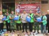 Sambut Hari Bhayangkara, Polresta Tangerang Baksos Bareng Komunitas Ojol