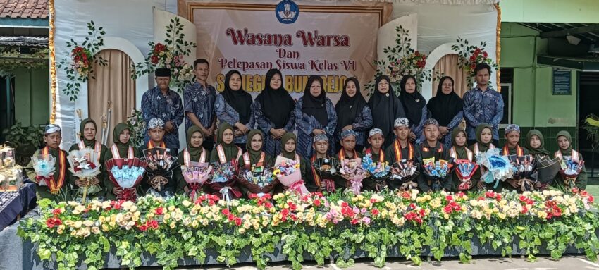 Suasana Haru dan Bahagia Iringi Kelulusan Siswa SDN Bumirejo 1 Mungkid