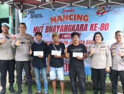 Polri Lebih Dekat dengan Masyarakat, Polsek Kembangan Gelar Lomba Mancing