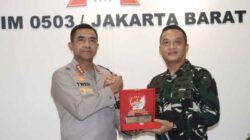 Kapolres Metro Jakarta Barat Silaturahmi dengan Dandim 0503/Jakarta Barat, Perkuat Sinergitas TNI–Polri
