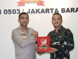 Kapolres Metro Jakarta Barat Silaturahmi dengan Dandim 0503/Jakarta Barat, Perkuat Sinergitas TNI–Polri