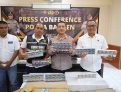 Polda Banten Ungkap Peredaran 44.500 Bungkus Rokok Ilegal di Serang, 3 Orang Diamankan