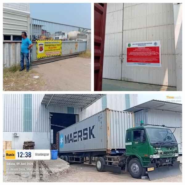 Disegel DLHK Banten, PT Dragon Star Indonesia Diduga Nekat Buka Segel Sendiri